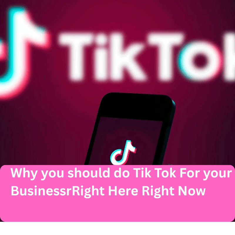 Why you should do Tik Tok For your BusinessrRight Here Right Now
